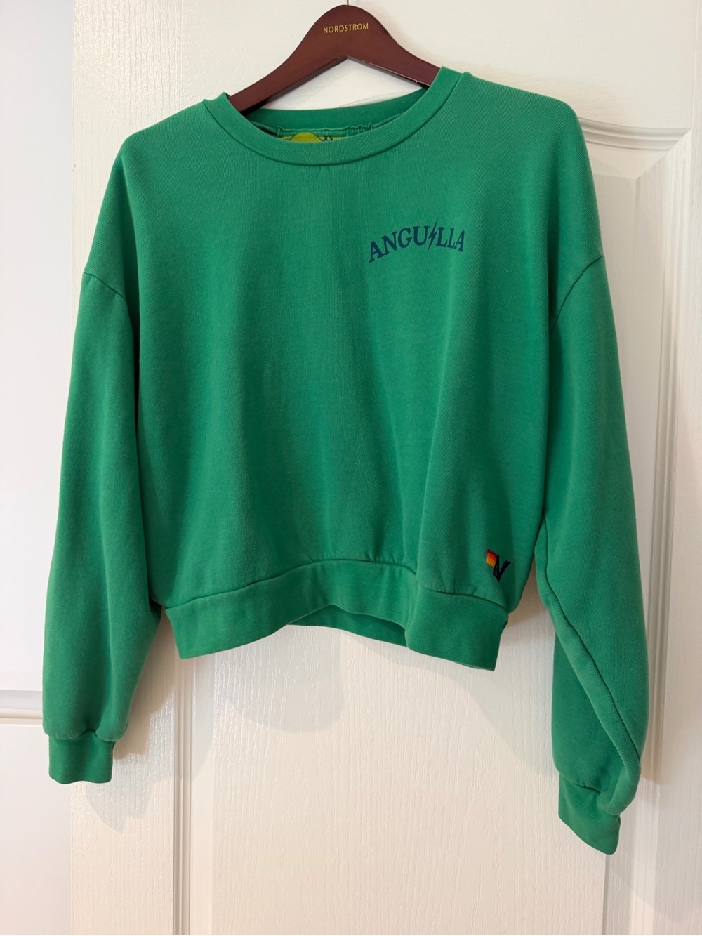 Aviator Nation Anguilla YPO Green Graphic Crewneck Sweatshirt XS